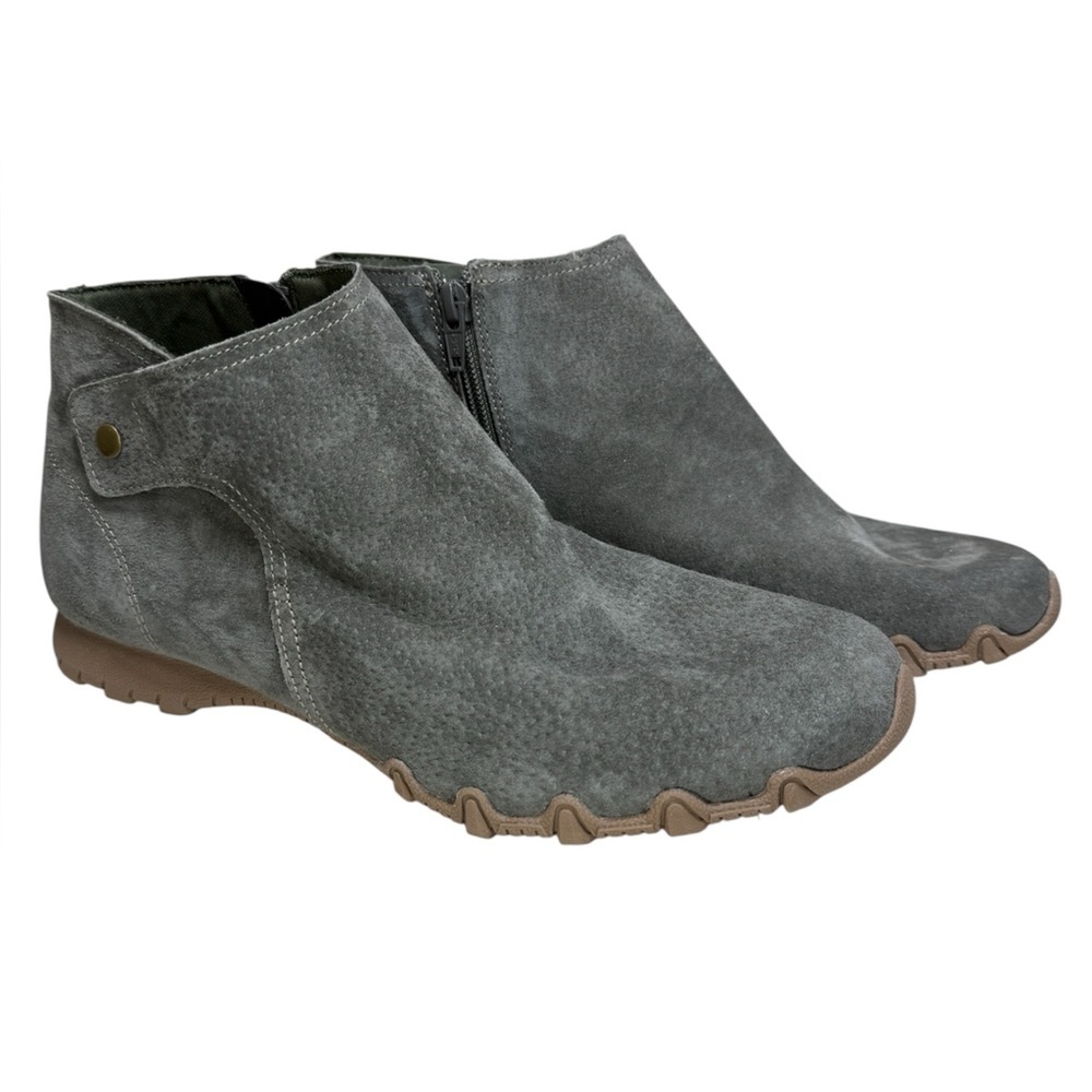 Skechers NWOT Biker Lite Suede Ankle Boots- Sz 9.5 - Picture 3 of 16